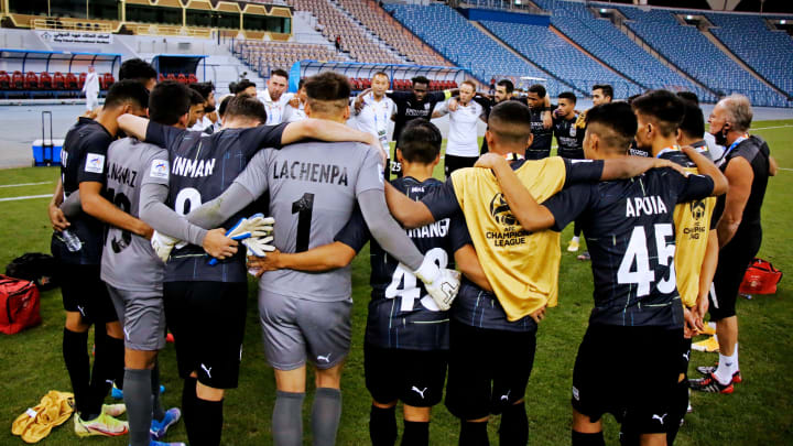 Mumbai City FC celebrate their win against Airforce club