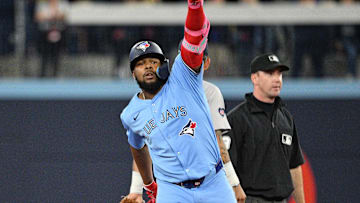 Toronto Blue Jays first baseman Vladimir Guerrero Jr. is a finalist for the 2024 Silver Slugger Award.