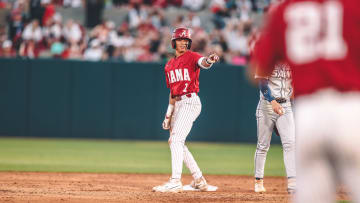 Alabama baseball shortstop Justin Lebron