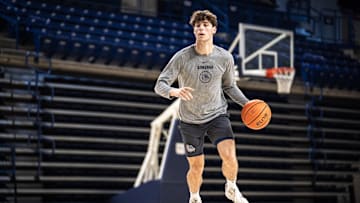 Gonzaga Bulldogs guard Mario Saint-Supery 