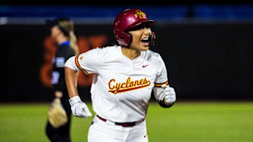 The Iowa State softball team scored a 4-2 victory over BYU Thursday night, advancing to the Big 12 Championship semifinals.