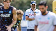 Coach of SSC Napoli Antonio Conte looks on during third day...