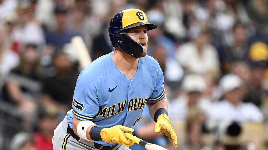 Milwaukee Brewers first baseman Jake Bauers