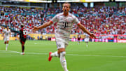 Harry Kane im Bayern-Trikot. Im Viertelfinale der Klub-WM trifft Kane nun auf PSG