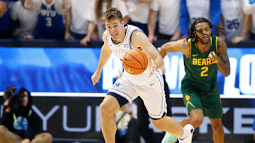 Dallin Hall pushes the pace against Baylor.
