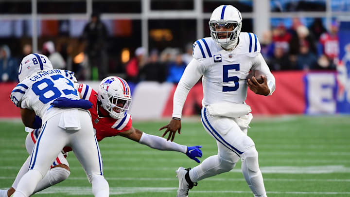 Richardson led the Colts to a narrow 25–24 win over the Patriots. Richardson led the Colts to a narrow 25–24 win over the Patriots.