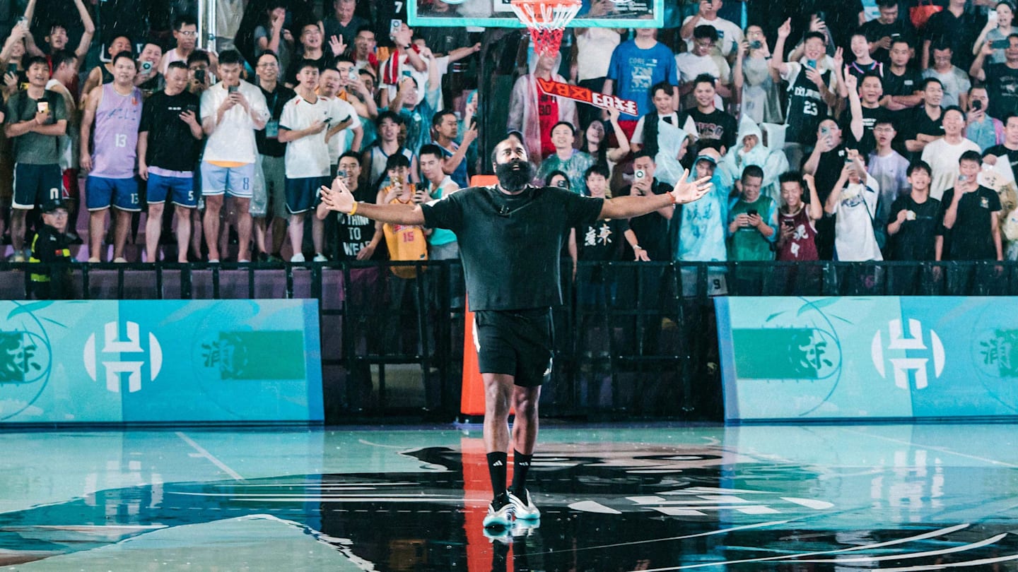James Harden Honored With Tribute Court During China Tour
