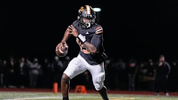 Belleville quarterback Bryce Underwood, Friday, Nov. 8, 2024.