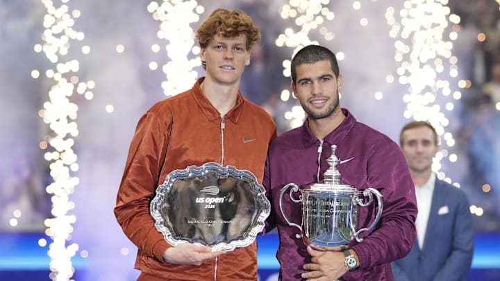 Sinner and Alcaraz met for the third straight time in a major final. Sinner and Alcaraz met for the third straight time in a major final.