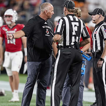 NC State football head coach Dave Doeren