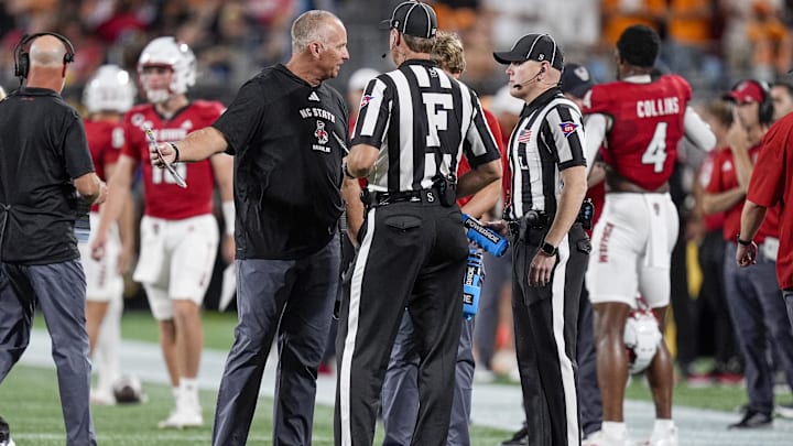 NC State football head coach Dave Doeren