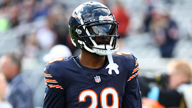 Chicago Bears cornerback Tyrique Stevenson. Chicago Bears cornerback Tyrique Stevenson.