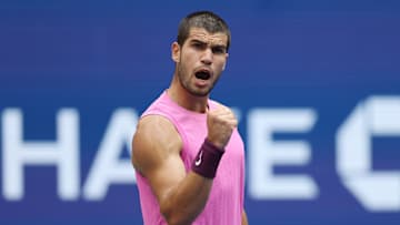 Carlos Alcaraz at the 2025 US Open