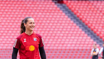 Lyon's no.2 goalkeeper and German international Laura Benkarth
