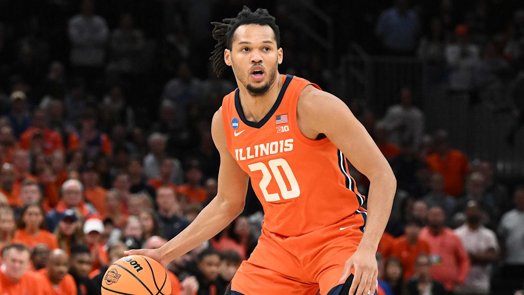 Mar 30, 2024; Boston, MA, USA; Illinois Fighting Illini forward Ty Rodgers.