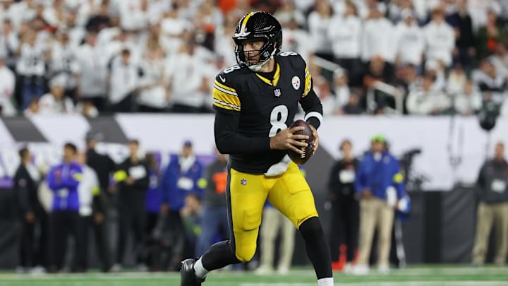 Pittsburgh Steelers quarterback Aaron Rodgers spoke highly of teammate Broderick Jones. Pittsburgh Steelers quarterback Aaron Rodgers spoke highly of teammate Broderick Jones.
