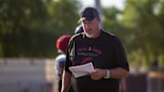 Head coach Steve Campbell during practice at Williams Field High School football field in Gilbert on Oct. 10, 2023.