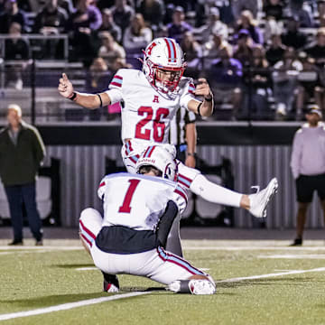 Arrowhead place kicker Cam Deboer (26) attempts to convert an extra point versus Oconomowoc during a Classic 8 Conference game on Friday, Sept. 27, 2024.