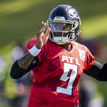 The Falcons have a major question mark holding them back