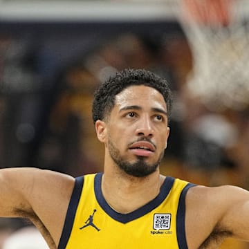 Pacers guard Tyrese Haliburton is recovering from an Achilles tear he suffered during the NBA Finals.