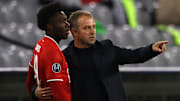 Alphonso Davies et Hansi Flick au Bayern Munich en 2020