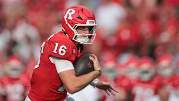 Athan Kaliakmanis and Rutgers are slight underdogs against Iowa on  Friday.