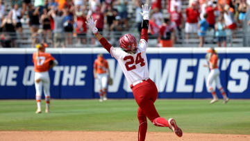 Oklahoma's Jayda Coleman (24) 