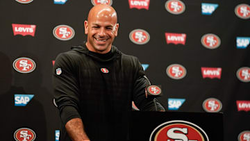 San Francisco 49ers defensive coordinator Robert Saleh