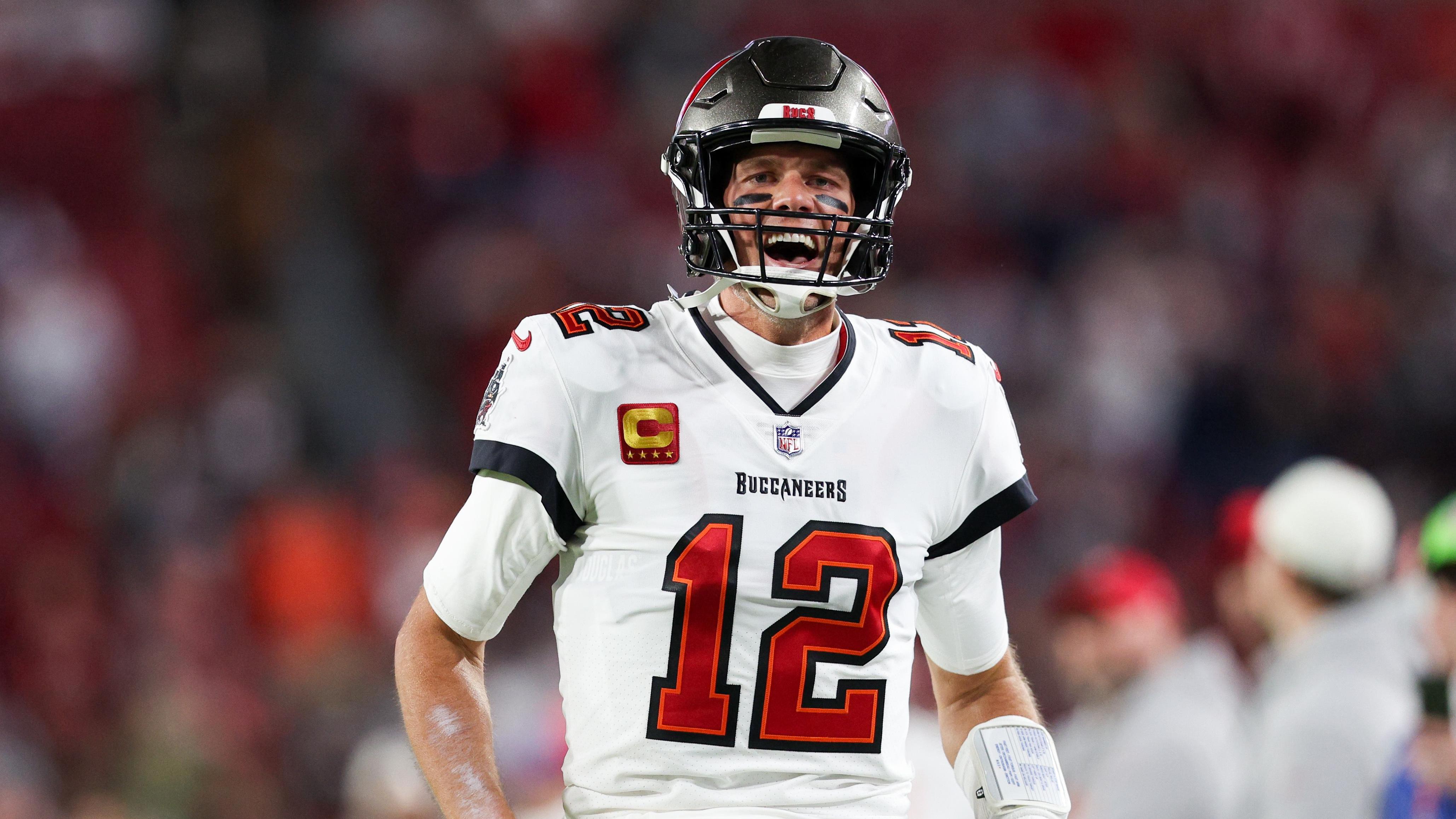 Tom Brady, Tampa Bay Buccaneers, durante a sua última passagem na NFL (Foto: Nathan Ray Seebeck-USA TODAY Sports)