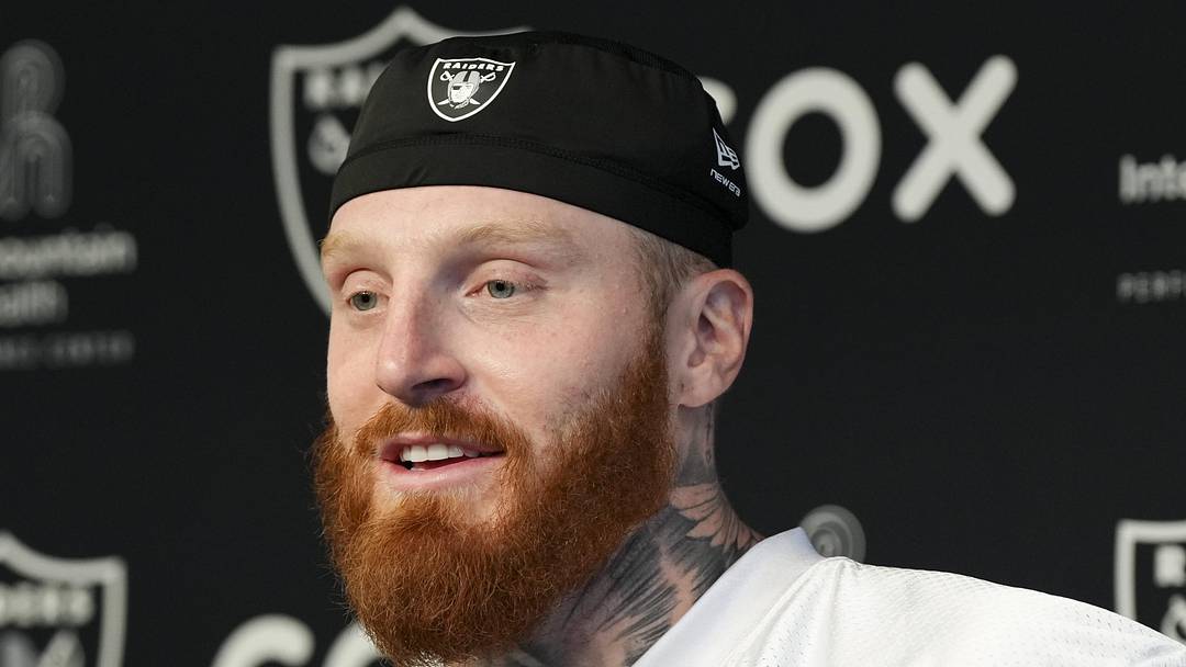 Jun 3, 2026; Henderson, NV, USA; Las Vegas Raiders defensive end Maxx Crosby (98) speaks during a news conference during organized team activities at Intermountain Health Performance Center. Mandatory Credit: Candice Ward-Imagn Images