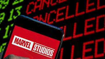 In this photo illustration the American film production...