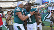 It's been another successful, yet rocky, season for the Hurts (left) and Brown (right)-led Eagles. 