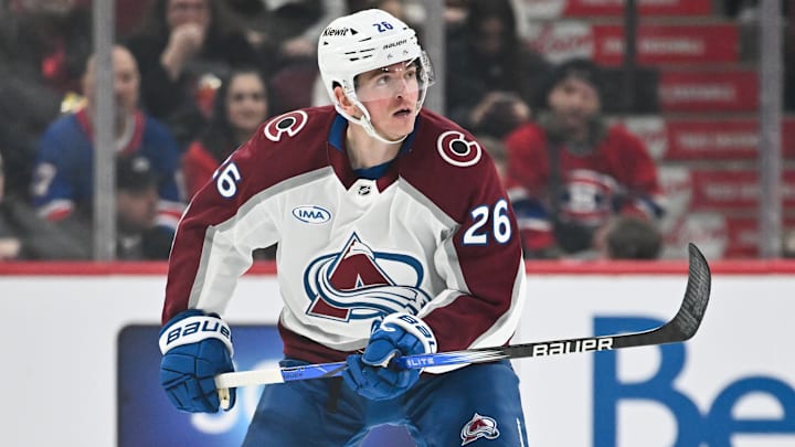 Jimmy Vesey played 10 games for the Colorado Avalanche this season, registering one goal and two points.