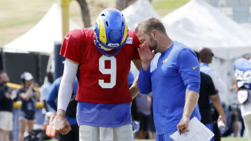 Los Angeles Rams & Dallas Cowboys Joint Practice, Matthew Stafford, Sean McVay