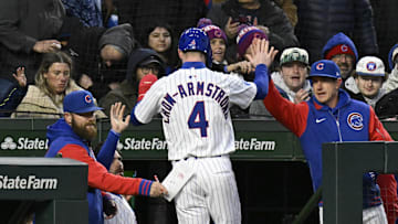 Chicago Cubs, Pete Crow-Armstrong, Craig Counsell Mandatory Credit: Matt Marton-Imagn Images