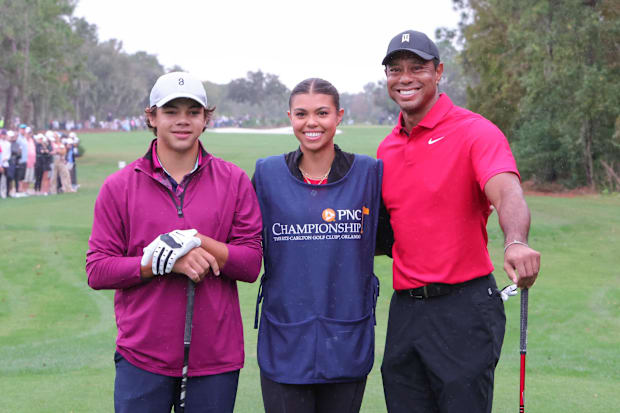Charlie Woods, Sam Woods, Tiger Woods