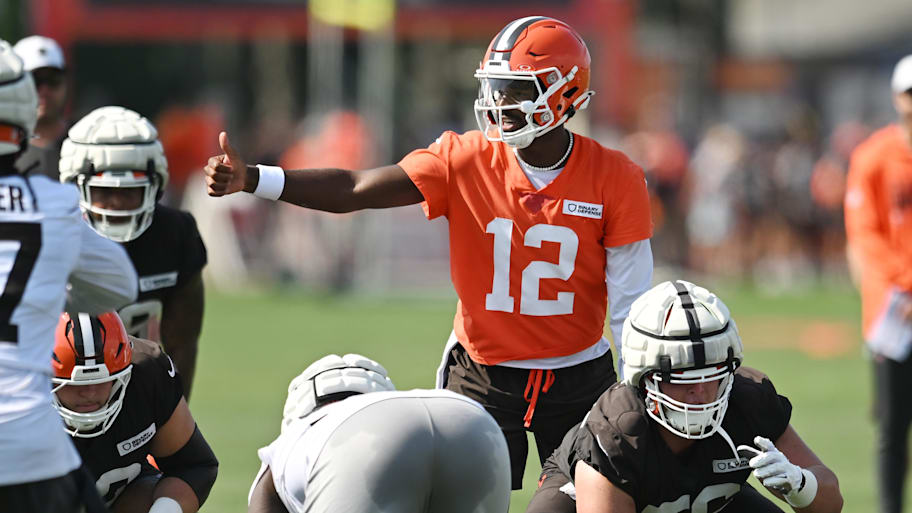 Cleveland Browns quarterback Shedeur Sanders will start the team's preseason opener against the Carolina Panthers.  | Ken Blaze-Imagn Images