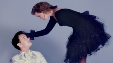 Tom Hanks and Elizabeth Perkins in a promotional shoot for ‘Big.’