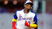 Ronald Acuña Jr. bateó su segundo jonrón de la temporada 2022 