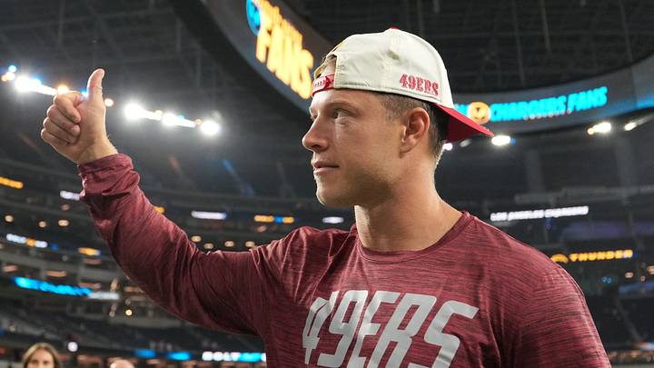 San Francisco 49ers running back Christian McCaffrey (23)
