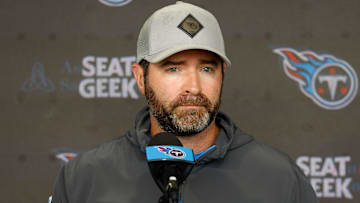 Head coach Brian Callahan at Tennessee Titans OTA workouts