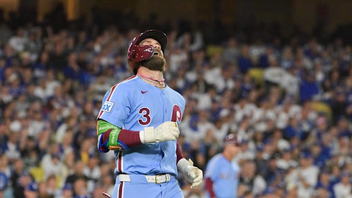 Bryce Harper's future has been discussed by Phillies president Dave Dombrowski since the end of the team's season. Bryce Harper's future has been discussed by Phillies president Dave Dombrowski since the end of the team's season.