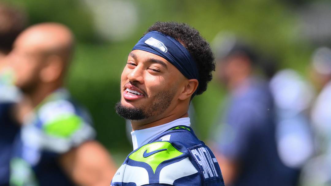 Seattle Seahawks wide receiver Jaxon Smith-Njigba (11) during minicamp
