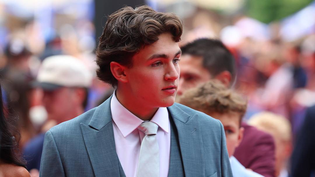 Jun 26, 2026; Buffalo, New York, USA; NHL prospect Chase Reid before the first round of the 2026 NHL Draft at KeyBank Center. Mandatory Credit: Timothy T. Ludwig-Imagn Images