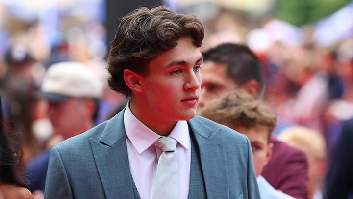 Jun 26, 2026; Buffalo, New York, USA; NHL prospect Chase Reid before the first round of the 2026 NHL Draft at KeyBank Center. Mandatory Credit: Timothy T. Ludwig-Imagn Images