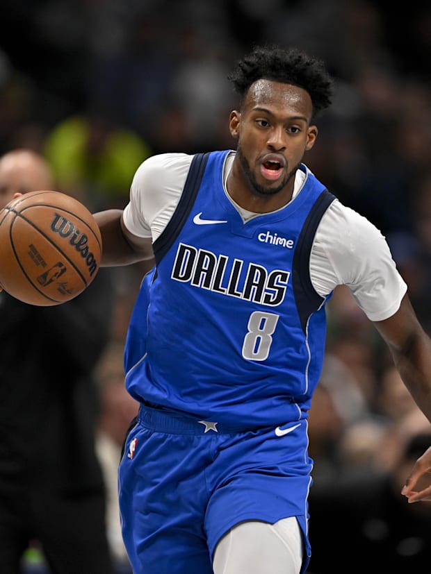 Dallas Mavericks forward Olivier-Maxence Prosper 