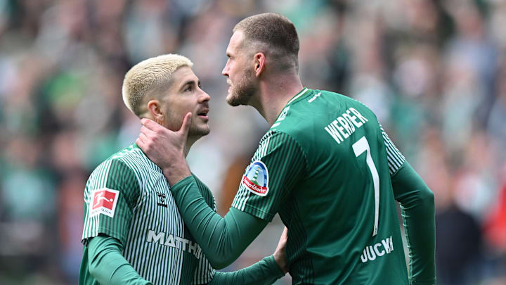 Romano Schmid (l.) und Marvin Ducksch könnten sich aus Bremen verabschieden Romano Schmid (l.) und Marvin Ducksch könnten sich aus Bremen verabschieden