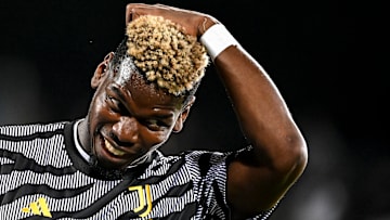 Paul Pogba of Juventus FC warms up during the Serie A...
