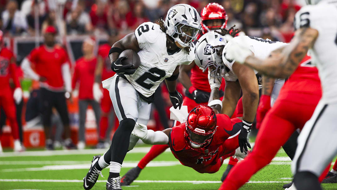 Las Vegas Raiders running back Ashton Jeanty.