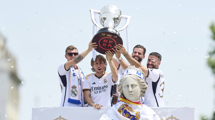 Real Madrid Celebrate Winning The LaLiga Title